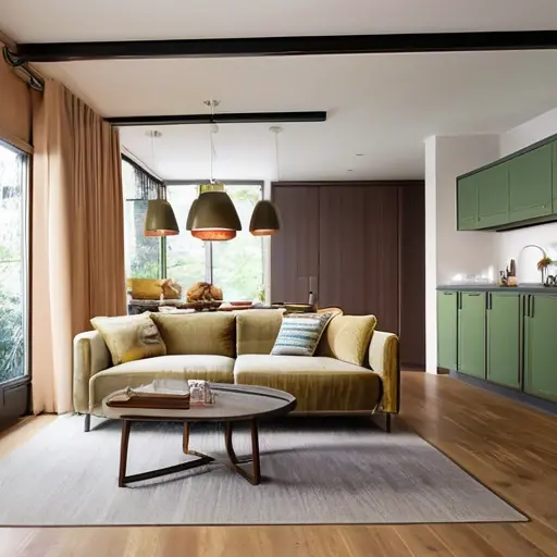 Как создать интерьер кухни-гостиной без визуальной перегрузки