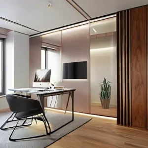 Как сделать интерьер кабинета удобным и визуально спокойным