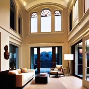 Как оформить интерьер в доме с высокими потолками