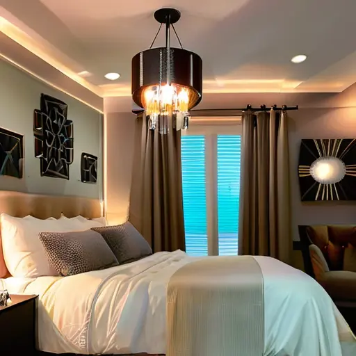 Как организовать освещение в небольшой спальне