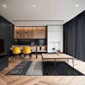 Что учитывать при сочетании нескольких материалов в одном помещении