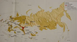 География и объемы поставок гранита и гранитных изделий по России